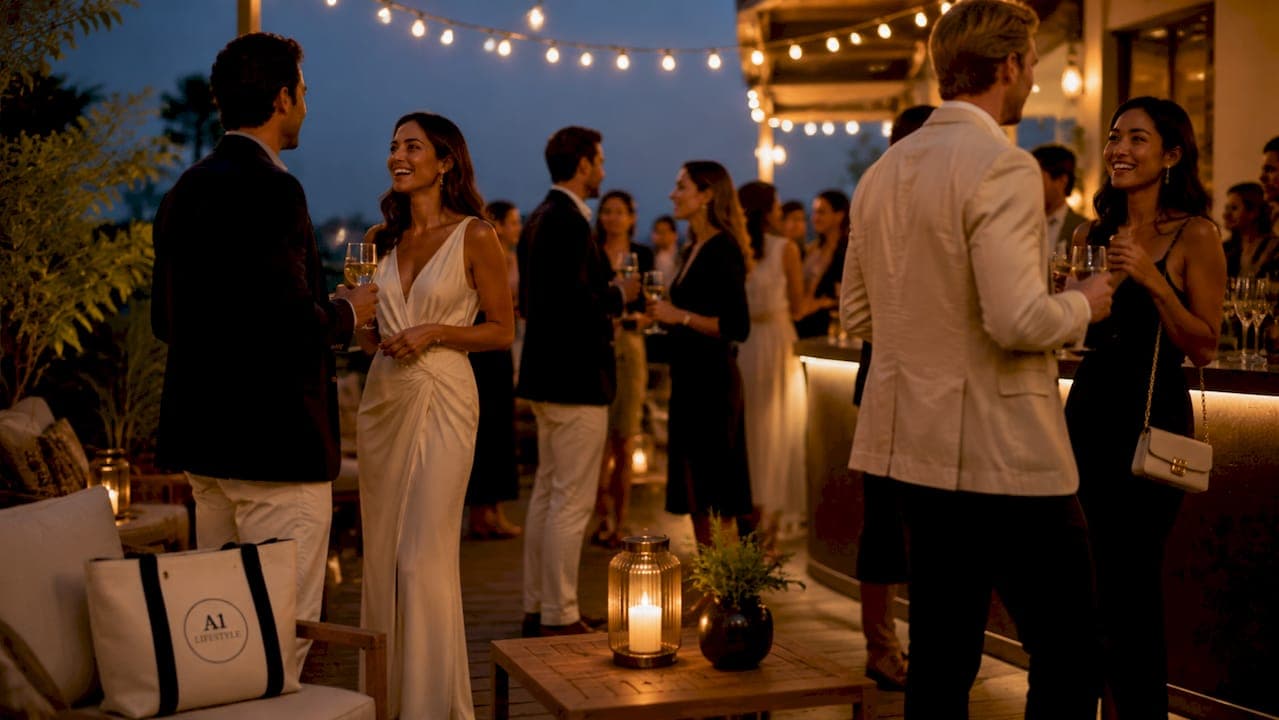 What is a hospitality lounge at concerts?